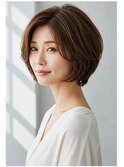ナチュラルショートボブ