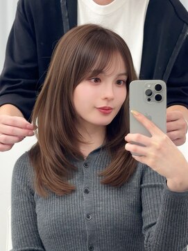 アマトウキョウスマートサロン(AMA TOKYO×Smart Salon) くびれレイヤー/顔まわりカット/レイヤーカット/小顔ヘア