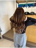ハイライトグラデーションシールエクステ