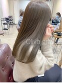 ALLY ブリーチなしカラーで叶うオリーブグリーン