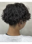 波巻きパーマ