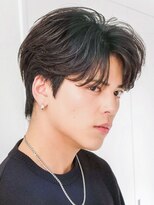 シオン(shion)&nbsp;刈り上げセンターパートサーフカール_F1380