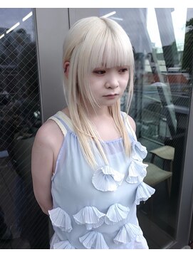 ヌル 表参道本店(Null) ホワイトブロンド/ケアブリーチカラー/セクションカラー