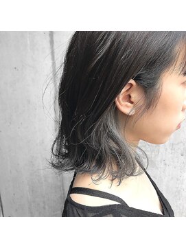 アコット(Acotto.) グレー/インナーカラー/外ハネボブ/ケアブリーチ[下北沢Acotto]