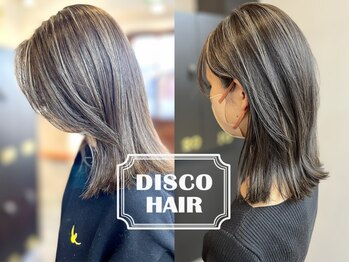 ディスコヘアー(DISCO HAIR)の写真/【海老名】白髪を「隠す」から「活かす」へ。明るい白髪染め×Aujuaトリートメントで上品な大人色に
