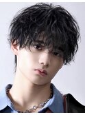 MEN’S HAIR/波巻きツイストスパイラル/リバースセンター