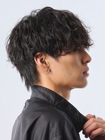 エルマーク 神戸元町(L-MARK)&nbsp;シャドウパーマ/波巻きパーマ/メンズ/センターパート/眉毛
