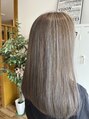 アグ ヘアー アーク 黒石店(Agu hair ark)&nbsp;白髪ぼかし×ハイライト×ロング