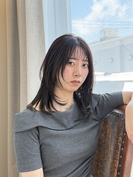 コワフュールトーリ フジグラン店(COIFFURE TORI) 韓国風レイヤーミディ×シースルーバング