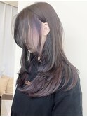 【morio原宿】パープルカラーインナーカラー