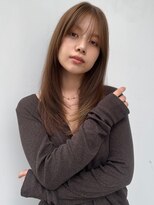 ベル 銀座5丁目店(Belle)&nbsp;レイヤーカット/顔まわりカット/ナチュラル艶ブラウン