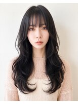 ビスポーク(BESPOKE)&nbsp;ブリーチなしショコラブラウンひし形シルエット小顔カット