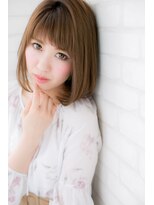 ローマ ギンザ(ROMA Ginza)&nbsp;『ROMA』ハニーヘア ベージュカラー ベビーバング 小顔 ボブ