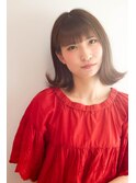 外ハネボブ×アッシュブラウン