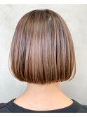 bob［グラデーションカラー・切りっぱなしボブ・ワンレングス］