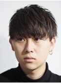 フォギーベージュ ハイライト 束感 ツーブロック マッシュ