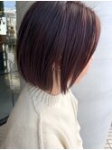 大人ピンクが映える切りっぱなしボブ★
