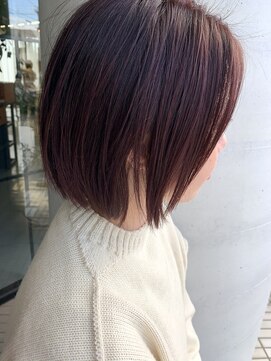 サーカス(circus) 大人ピンクが映える切りっぱなしボブ★