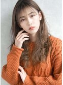透明感カラー×ブリーチ×柔らかラフウェーブ