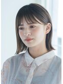 20代30代大人かわいいうる艶髪抜け感ヘア切りっぱなしミディアム