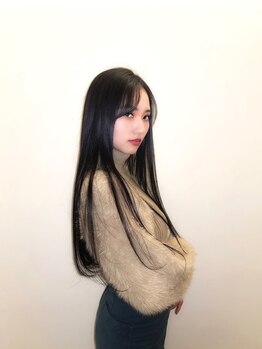 ヘアーニコット(hair Nicott)の写真/当店のストレートはピンピンではないナチュラル仕上げ♪顔周りストレートはサロン帰りを自宅で再現できる◎