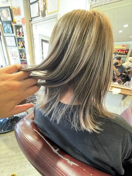 ヘア メイク ココ(hair make coco) ブリーチ×パープルグレージュ