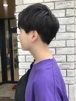 クレスト 近江八幡店(CREST) マッシュツーブロックメンズパーママッシュウルフメンズカット