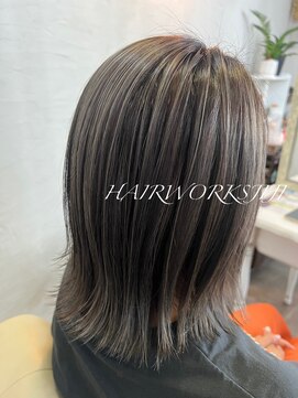 ヘアーワークス ジジ(HAIR works JIJI) ハイライトカラー グレージュ