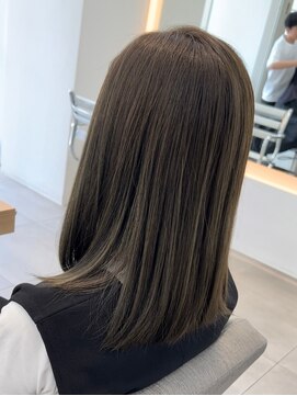 ノク(nok) ブリーチなしオリーブグレージュ_大人ガーリー