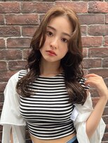 ロンド ストラーダ 心斎橋(Lond strada)&nbsp;韓国前髪顔周りロング×デザインカラー[心斎橋/髪質改善]