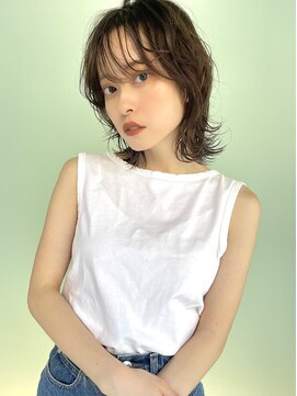 プランツヘアー ボブウルフのニュアンスパーマ