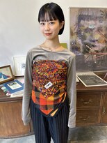 ヘアーアイストゥーレ(HAIR ICI TRE)&nbsp;ぷつっと前上がりボブ　担当　渡邉桜桃