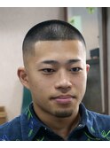 漢のボウズフェード