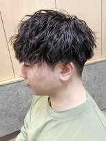 ニアウ 伊勢崎連取店(Niau)&nbsp;波巻きスパイラルパーマツイストスパイラルパーマメンズマッシュ