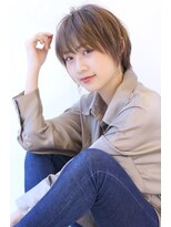 オーロ 緑地公園店(ORO)&nbsp;イメチェンローライトフォギーベージュ小顔ワンサイドショート