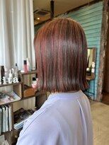 カシータ ヘア リゾート イオンモール熱田店(Casita hair resort) 切りっぱなしボブ×アンブレラカラー