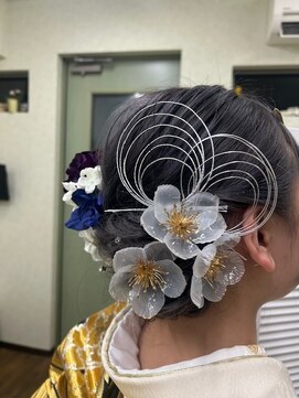 アベニューケー avenue K ヘアーメイク hair make 編み込みシニオン