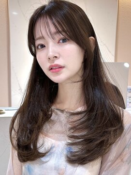 サンド クリア 横浜本店(sand clear) くびレイヤーボブルフネビージュ小顔ワンレンこなれミディ