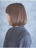 柔らか質感の上品ナチュラルボブ