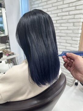 ヘアバイプルーヴ(Hair by PROVE) ネイビーブルーグラデーション