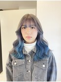 インナーグラデーション/ダブルカラー/インナーカラー/ボブ