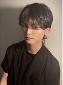 シースルーセンターパート×ニュアンスパーマ