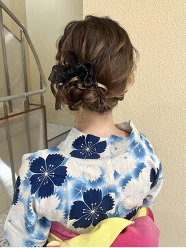 ミラ(Mila) ふわふわサイドアップ♪浴衣着付けヘアセット