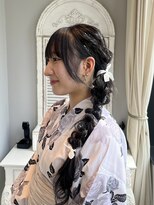 ザザ 高田馬場(ZA/ZA)&nbsp;ロングを活かした編み下ろし浴衣ヘア♪