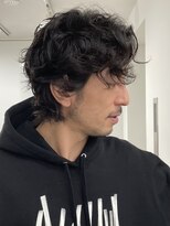 インセプション 銀座(INCEPTION)&nbsp;センターパート/スペインカールニュアンスパーマ/ダークアッシュ