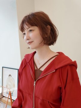 ディッセンバー 伊勢崎(December) 切りっぱなしボブ/ミニボブ/丸くないボブ/ヘーゼルベージュ