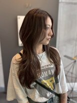 ジーナ 札幌(Zina)&nbsp;髪質改善＊シフォンベージュロングレイヤー＊美髪【Zina札幌】