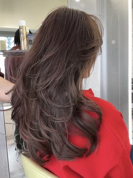 ユー(juu.) 【juu./星ヶ丘】ダブルカラーbrown×ワンカールレイヤー