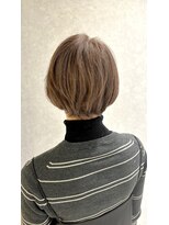 エッジオリジネーション 天王寺店(edge origination)&nbsp;ショートボブ白髪ぼかしベージュグレージュ