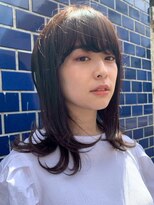 キース ヘアアンドメイク 恵比寿(kith. hair&make)&nbsp;重めバング/ミディアム/レイヤーカット
